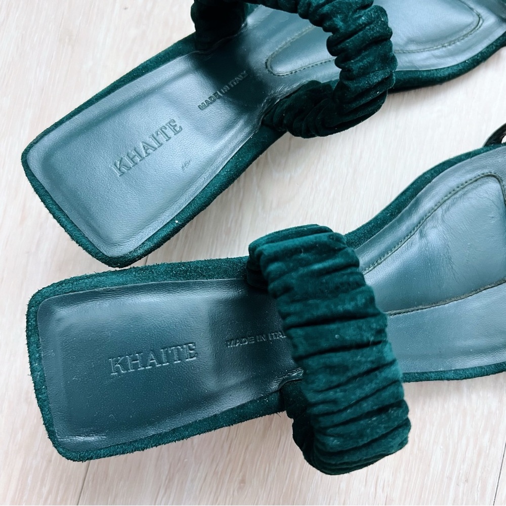 Khaite Georgia Suede Sandal - Picture 5 of 7